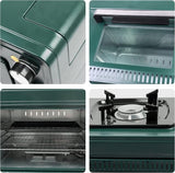 Portable 2-in-1 Butane Gas Camping Oven & Stove – 25 L, 2.1 kW