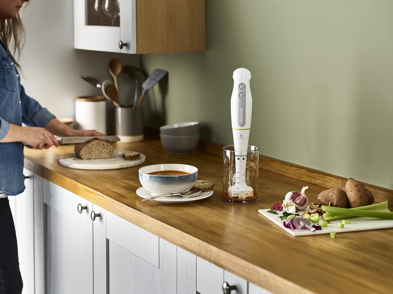 KENWOOD TRIBLADE HAND BLENDER 600W - HDP104WG