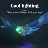 KKF, Electric Rechargeable Flying Space Bird Toy with Realistic Flapping Wings, USB Powered Ornithopter