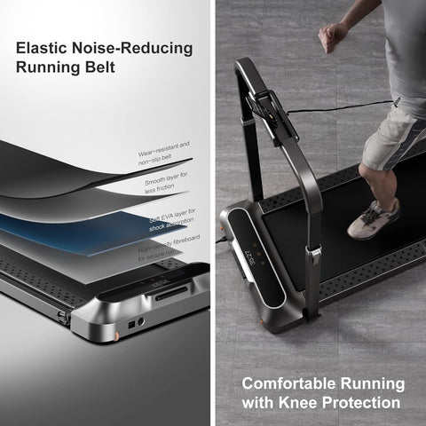King Smith R2 Pro Walking Pad Foldable Treadmill - Black