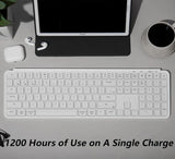 Keychron, B6 Pro Ultra-Slim Wireless ZMK Custom Keyboard for Windows & Mac, English/Arabic - Ivory White