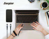 Buy Energizer Ultimate Metal Braided Type-C to Type-C Cable, 1.2m - Silver Online in Be3ah Kuwait