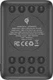 Ultimate 10000 mAh Wireless Power Bank- 18W- with Suction Cup-  Triple Output- with Power Delivery USB-C Output- Dual Input- Black