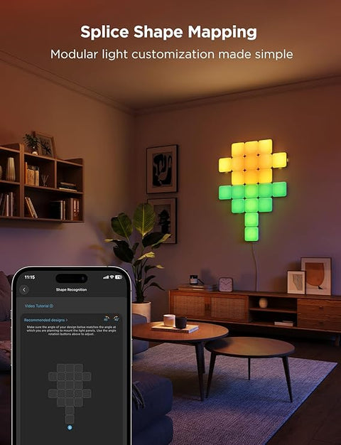 Govee Smart Mini Panel Lights Extension for H8069 (6pcs in one set) - A6069