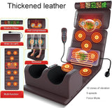 5-in-1 Full-Body Heated Massage Mat with Shiatsu Neck & Shoulder Massage