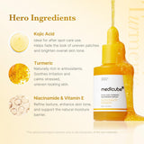 Medicube, Kojic Acid Turmeric Niacinamide Serum, 30ml