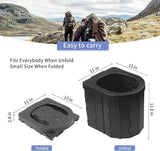 Portable Foldable Toilet Bucket & Trash Can for Outdoor & Camping
