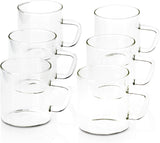 Borosil Vision Classic Borosilicate Glass Mug Set of 6 – 190 ml