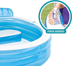 INTEX Swim Center Family Lounge Pool - 229 x 218 x 79 cm