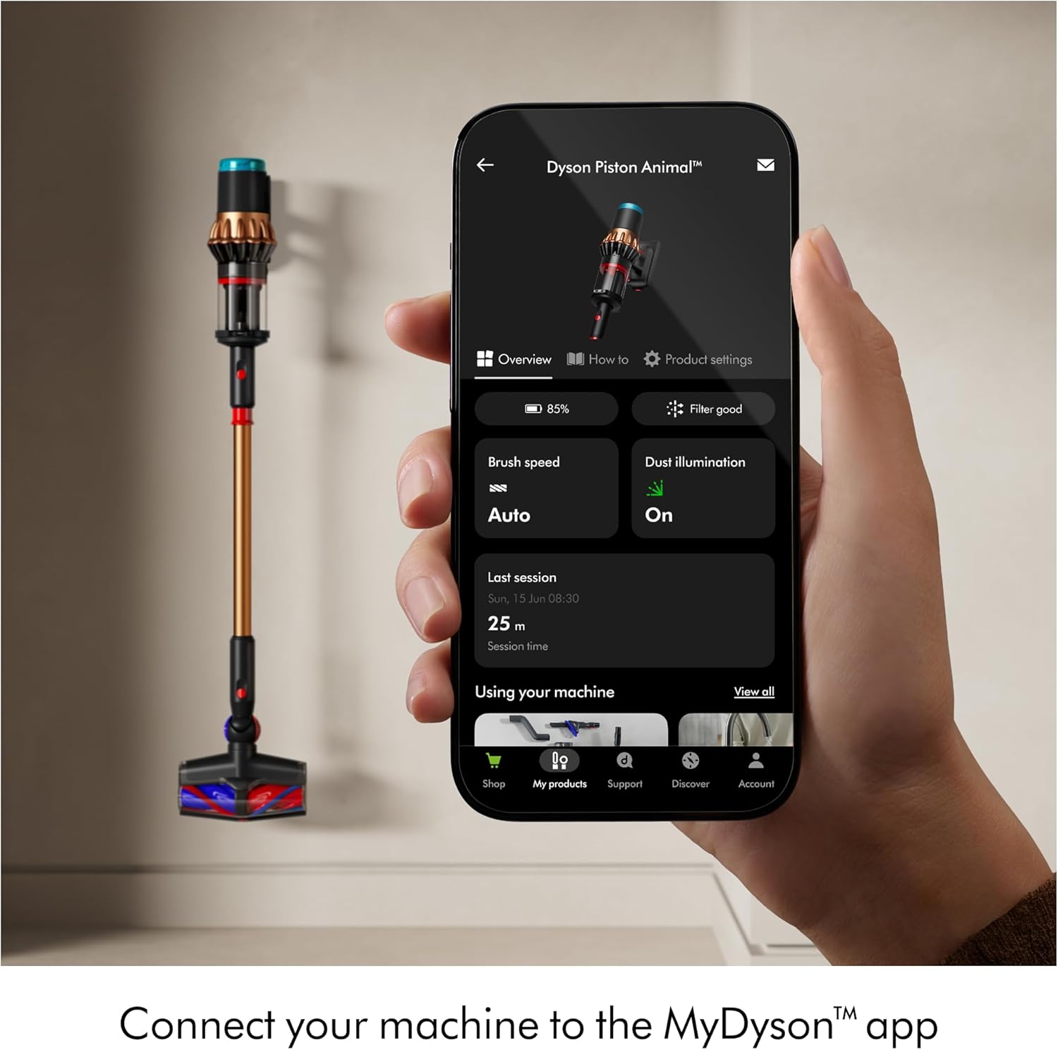 Dyson V16 Piston Animal Submarine Vacuum Cleaner - Black/Copper