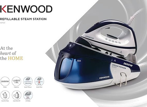 KENWOOD STEAM IRON 1.8L 2600W WHBL - SSP20.000WB