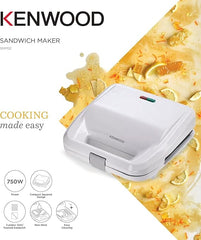 KENWOOD SANDWICH MAKER 2 PLATES 750W WH - SMP02.000WH