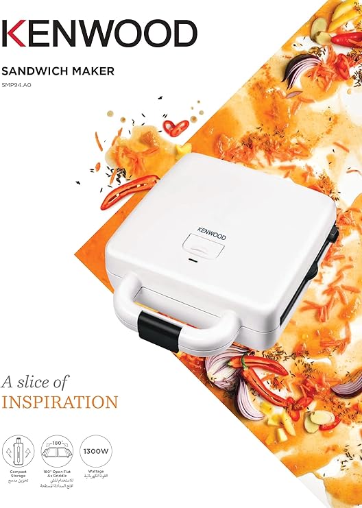 KENWOOD SANDWICH MAKER 2 IN 1 BIG SIZE SMP94.A0WH