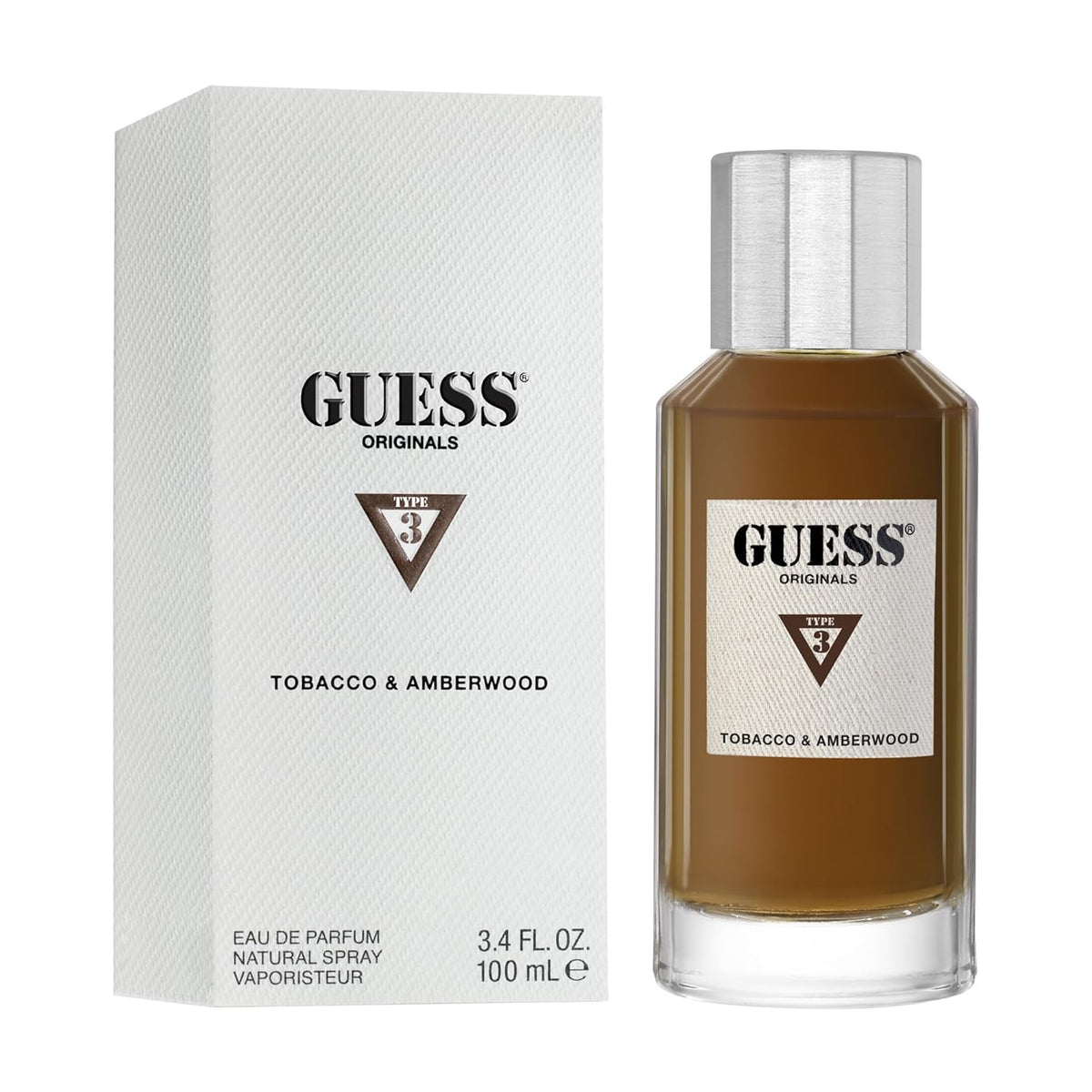 GUESS TYPE 3 TOBACCO & AMBERWOOD-UNISEX-EDP-100ML