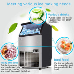 Orca Ice Maker, 50kg/24hr - Stainless Steel