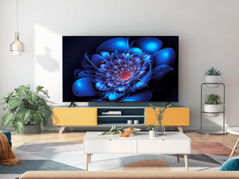 تلفزيون تي سي ال 75P6K مقاس 75 بوصة بدقة 4K فائقة الوضوح، وتقنية HDR، تلفزيون ذكي يعمل بنظام جوجل تي في (صوت Dolby، تحكم صوتي، متوافق مع مساعد Google).