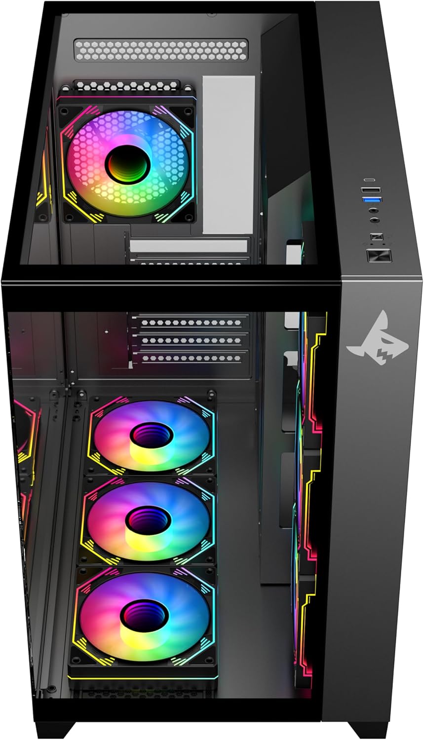تجميعة كمبيوتر ألعاب قيمنق (Intel Core i5-14400F, RTX 5060 8GB) – رام 16 جيجابايت DDR5، هارد 500 جيجابايت SSD، مع نظام Windows 11 Pro