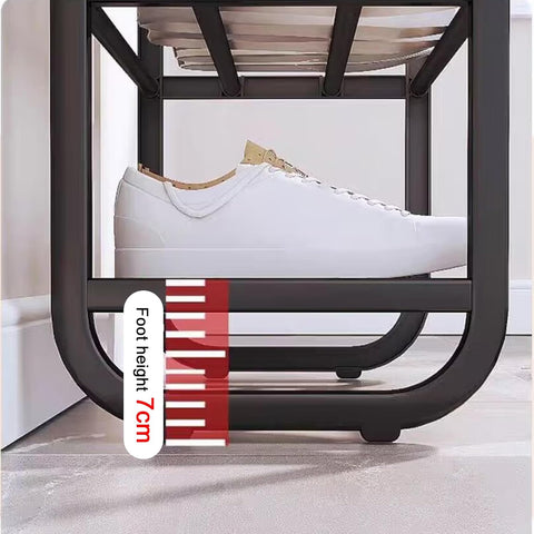4-Tier Shoe Rack, Free-Standing Portable Shoe Organizer