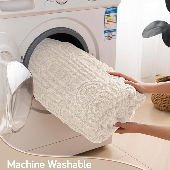 Wajade Fleece Throw Blanket, Fluffy Faux Fur Blanket for Bed Sofa Couch, Soft Warm Thick Blanket,Size 200X230 CM
