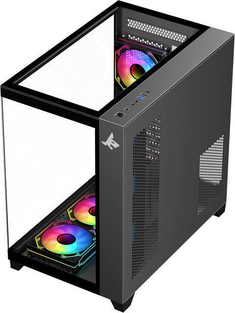 تجميعة كمبيوتر ألعاب قيمنق (Intel Core i5-14400F, RTX 5060 8GB) – رام 16 جيجابايت DDR5، هارد 500 جيجابايت SSD، مع نظام Windows 11 Pro