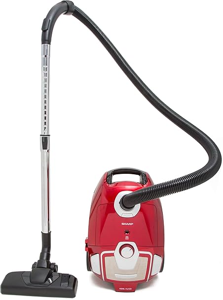 Sharp 3.5 Litres Canister Vacuum Cleaner, 1800W, Color Red Model – EC-BG1805A-RZ