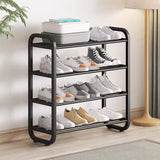 4-Tier Shoe Rack, Free-Standing Portable Shoe Organizer