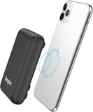 Ultimate 10000 mAh Wireless Power Bank- 18W- with Suction Cup-  Triple Output- with Power Delivery USB-C Output- Dual Input- Black