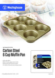 Westinghouse, Carbon Steel 6-Cup Muffin Pan