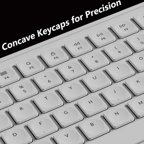 Keychron, B6 Pro Ultra-Slim Wireless ZMK Custom Keyboard for Windows & Mac, English/Arabic - Ivory White