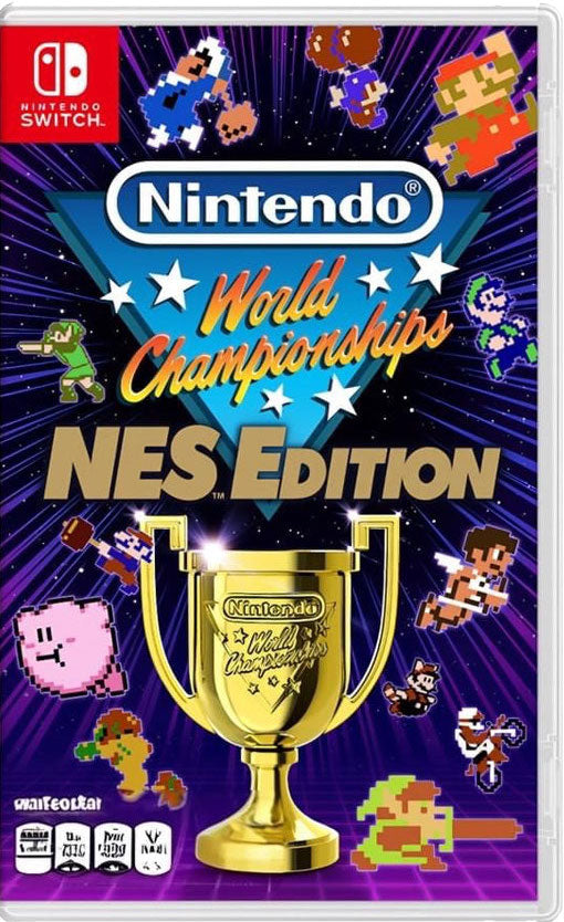 Bundle: Nintendo Switch OLED Model white joycon with Nintendo World Championships NES Edition
