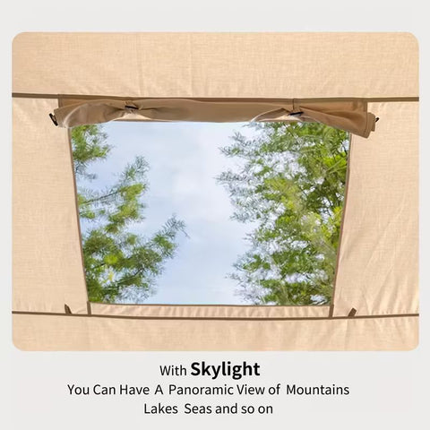 Inflatable Waterproof Family Camping Tent with Manual Air Pump – 6–8 Persons