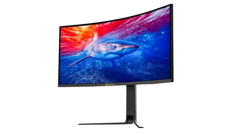 Sades BL-Shark 34" WQHD (3440x1440) 165Hz Refresh Rate, 0.5 Response Time, HDMI 2.1, VA Curved Gaming Monitor - Black