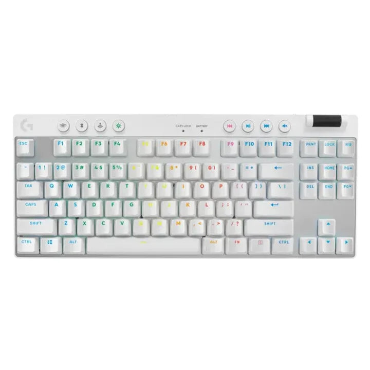 لوحة مفاتيح الألعاب اللاسلكية Logitech G PRO X TKL LIGHTSPEED - بيضاء