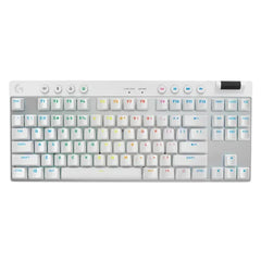 لوحة مفاتيح الألعاب اللاسلكية Logitech G PRO X TKL LIGHTSPEED - بيضاء