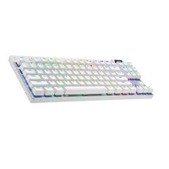 لوحة مفاتيح الألعاب اللاسلكية Logitech G PRO X TKL LIGHTSPEED - بيضاء