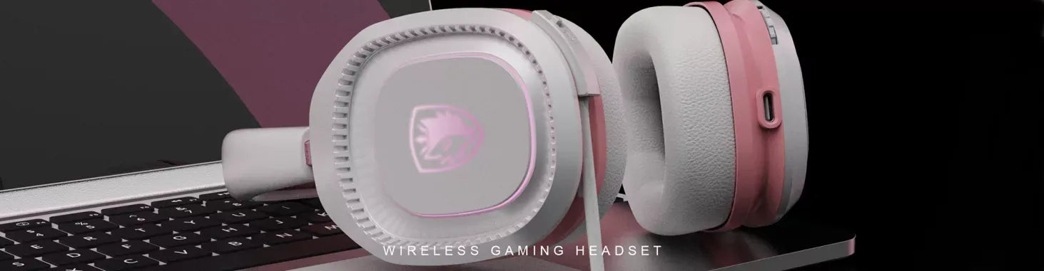 ساديس سماعة رأس لاسلكية للألعاب كاريير SA-203 - وردي