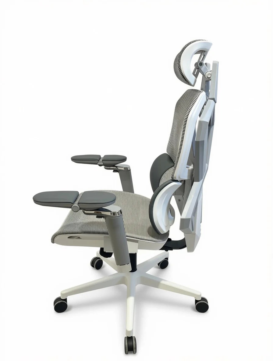 Sades Phoenix SA-AD10 Adjustable Mesh Gaming Chair with 6D Armrest - White