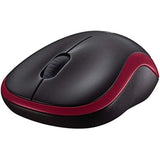 ماوس Logitech M185 لاسلكي Nano للاستخدام اليومي – أحمر