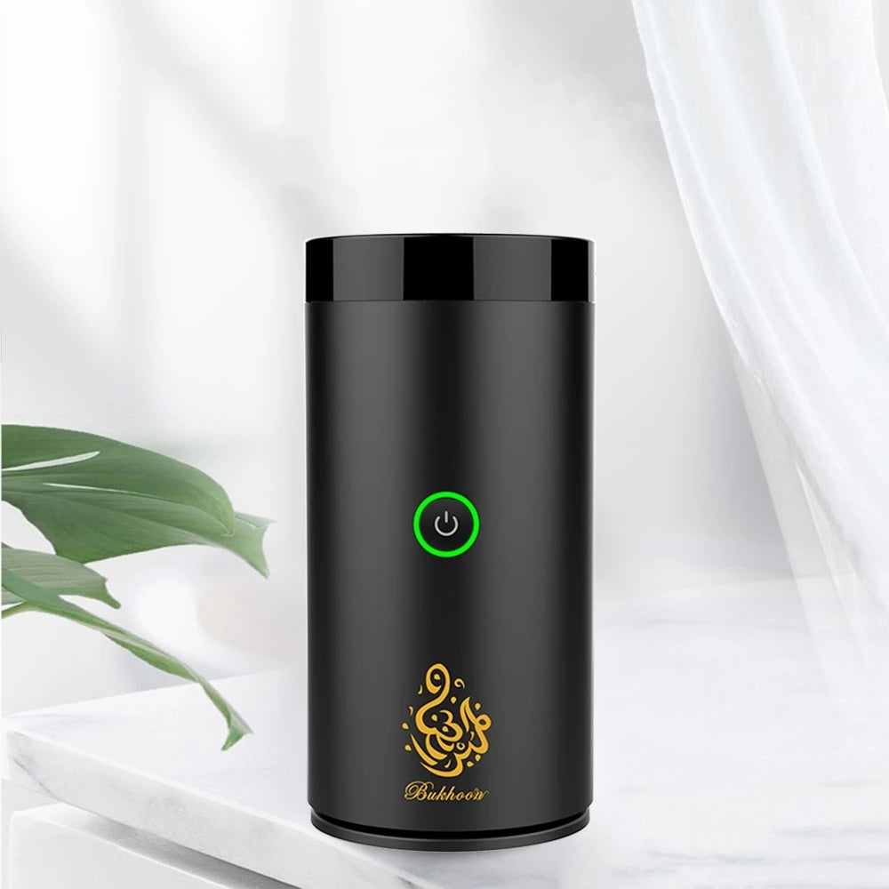 Portable Electric Bukhoor Incense Car Burner with Bluetooth Speaker & USB Charging