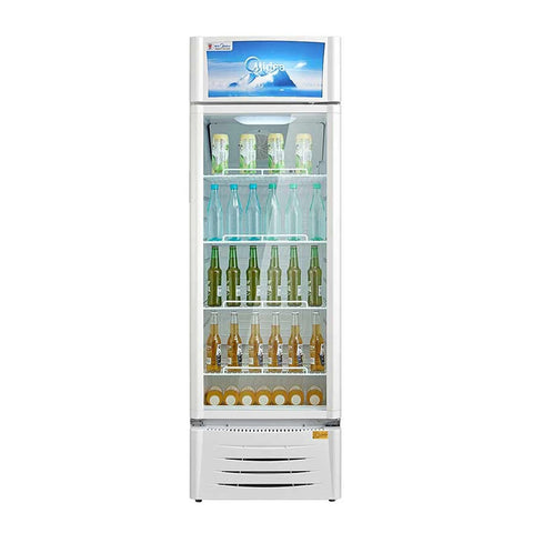 Midea Refrigerator, 281L, 10Cft - 1 Door with Glass Shelves