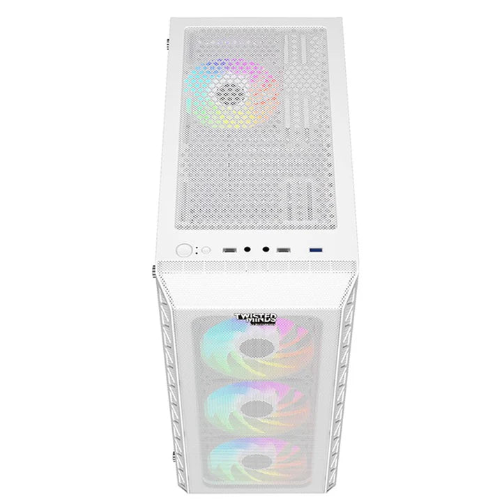 Twisted Minds Apex-03 Mid Tower, 3*120mm ARGB Fan Gaming Case - White