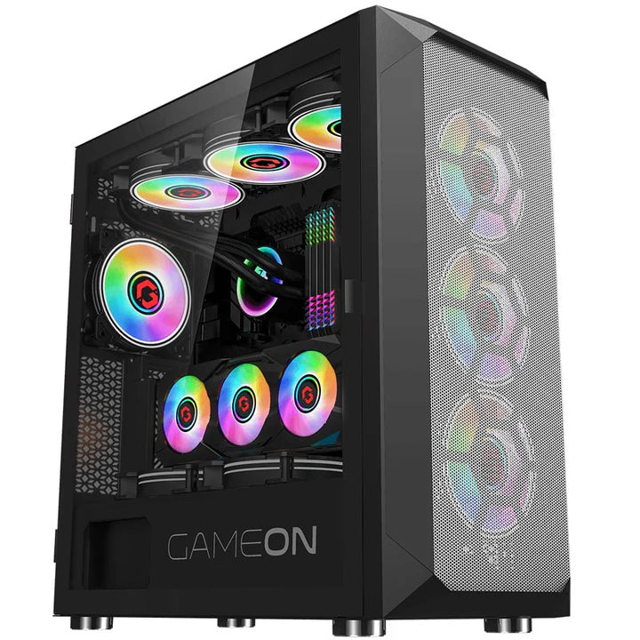 GAMEON Emperor Midnight I Series Mid Tower Gaming Case - Black