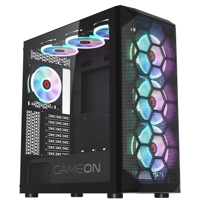 GAMEON Emperor Midnight I Series Mid Tower Gaming Case - Black