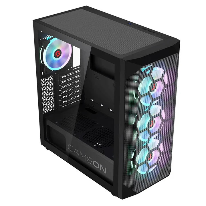 GAMEON Emperor Midnight I Series Mid Tower Gaming Case - Black