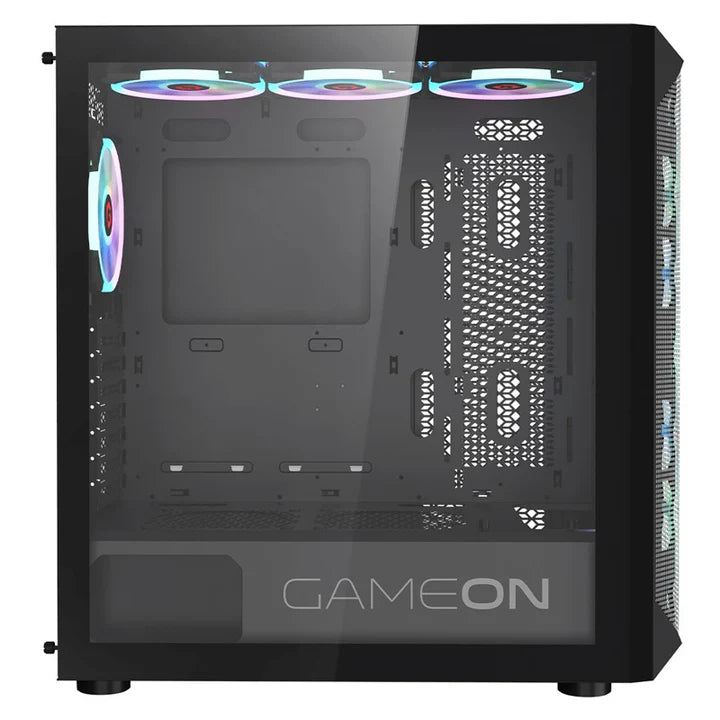 GAMEON Emperor Midnight I Series Mid Tower Gaming Case - Black