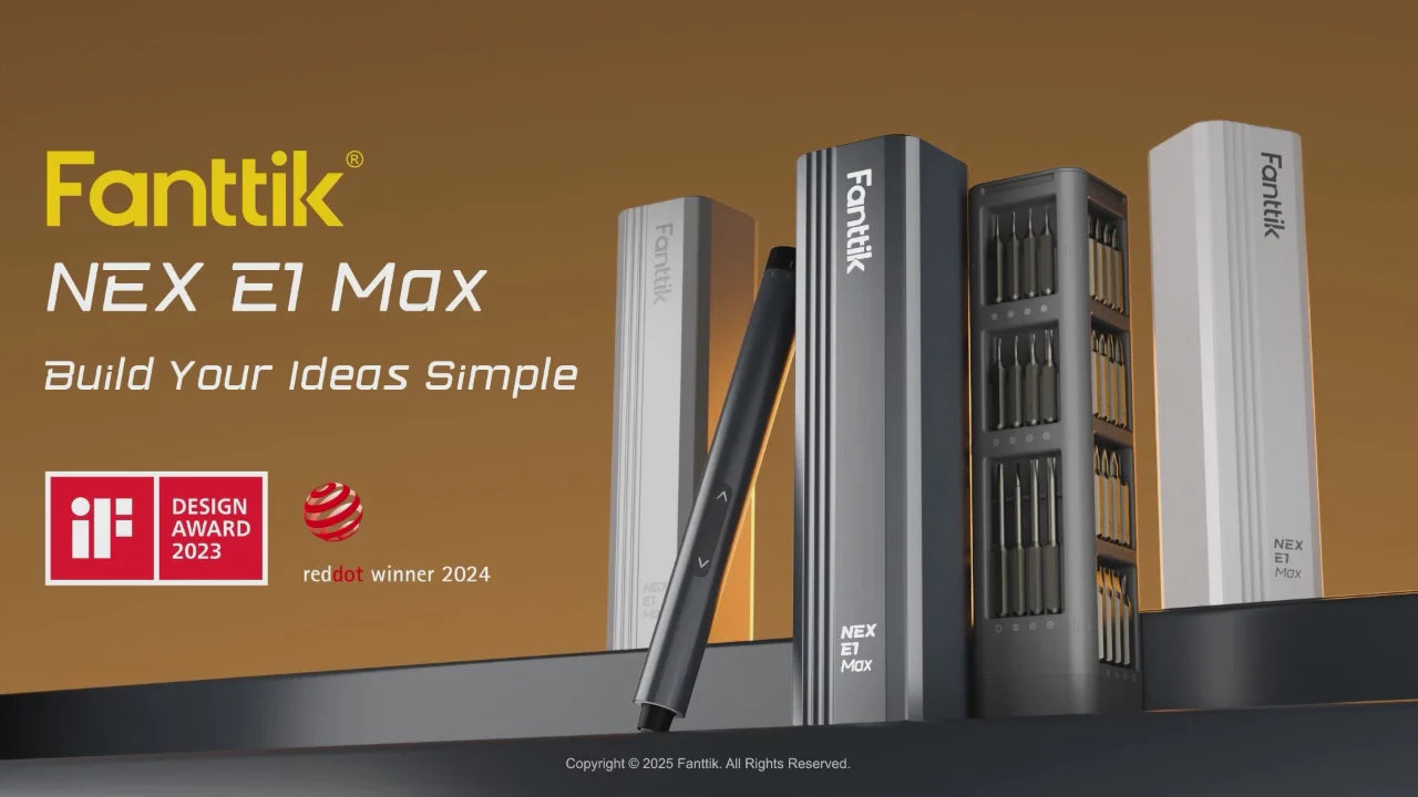 Fanttik NEX E1 MAX Precision Electric Screwdriver Kit - Gray
