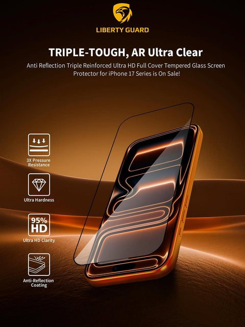 Liberty Guard, Anti Reflection Glass, IPhone 17 Pro Max