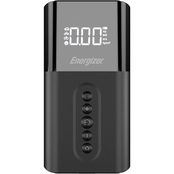 Energizer Portable Air Compressor- 4 Operational Modes, 6000 mAh- Power bank - Black