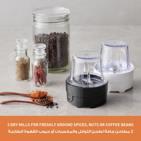 Panasonic MX-CP3121KTZ, Blender with 2 Dry Mill 1.45L, 450W