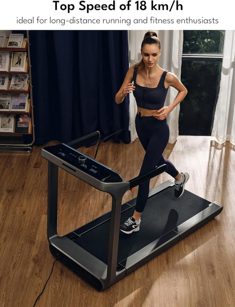 Kingsmith Foldable Treadmill X218 with Max Speed 16km/h with Side Armrest